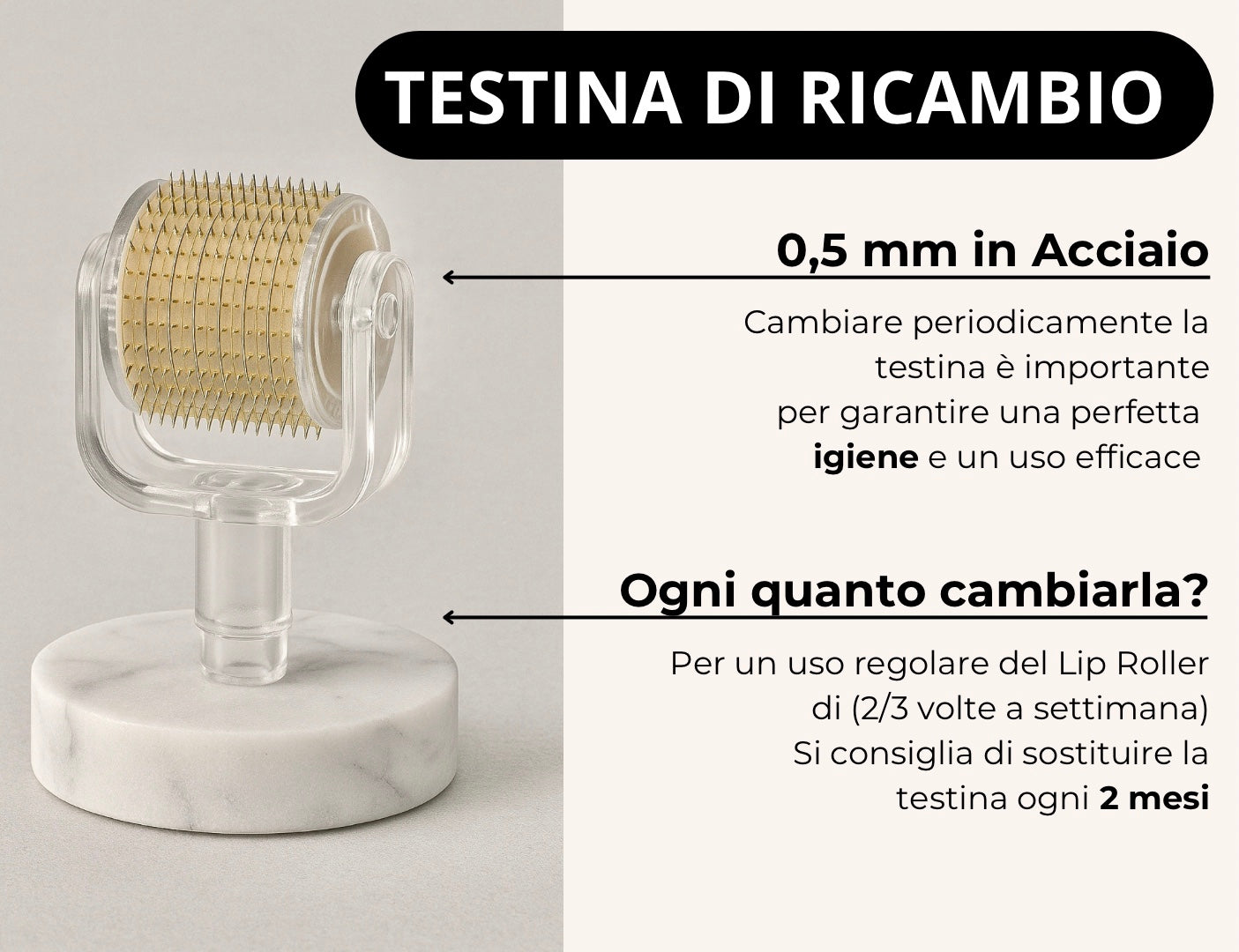 TESTINA DI RICAMBIO / 0,5mm / Full Lips™