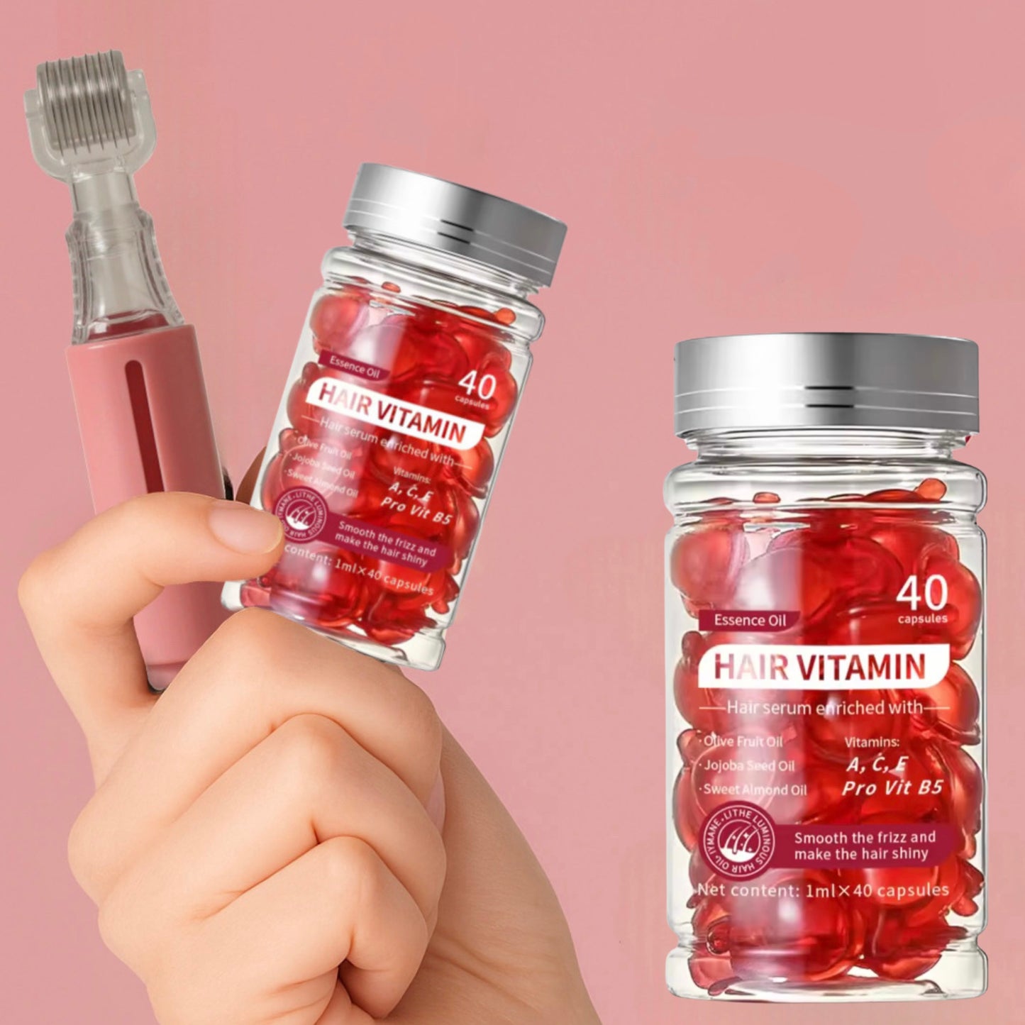 ROLLER RICRESCITA SOPRACCIGLIA/CAPELLI + VITAMINE IN CAPSULE / Full Lips™